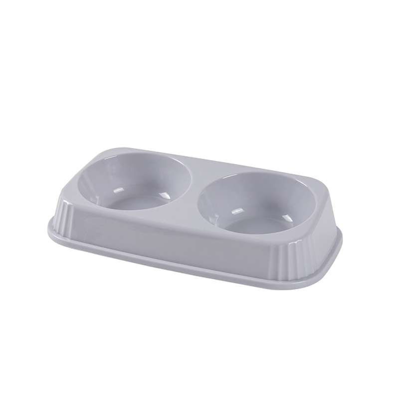 双碗防滑宠物喂食器