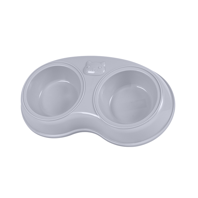 带双碗的宠物喂食器 耐用 PP