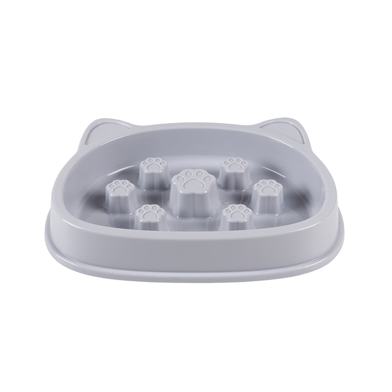 宠物慢速喂食碗，带 3D 猫爪设计